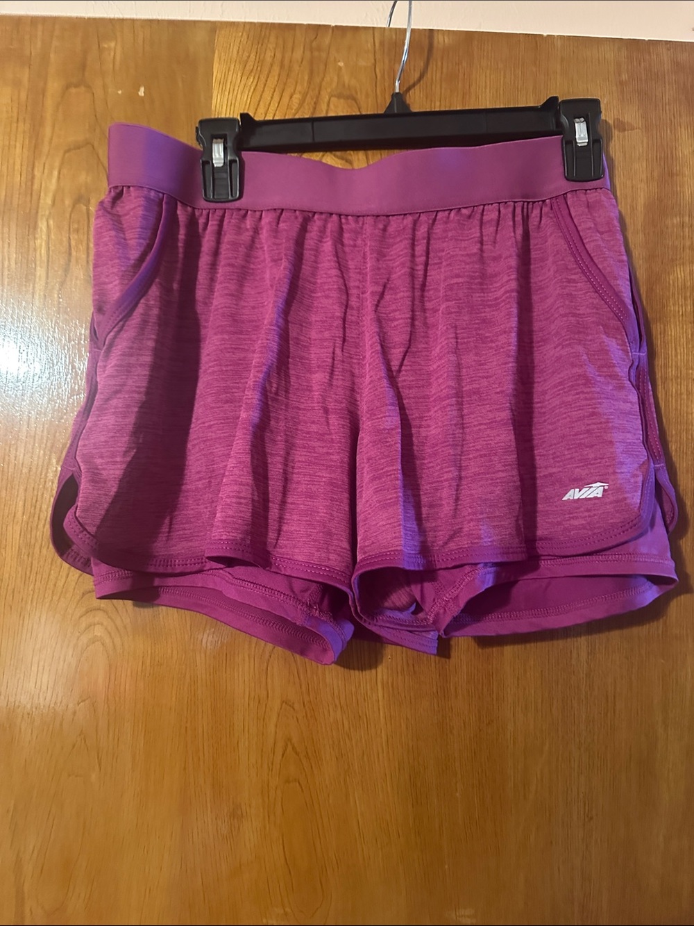 Avia Women's Purple-Magenta Athletic Shorts